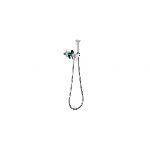 Смеситель с гигиеническим душем AQUATEK Европа AQ1021CR встраиваемый хром